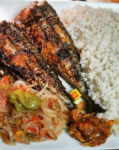 Poisson Grillé avec attieker