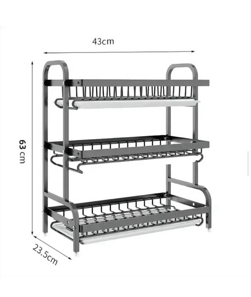3-tier dish rack