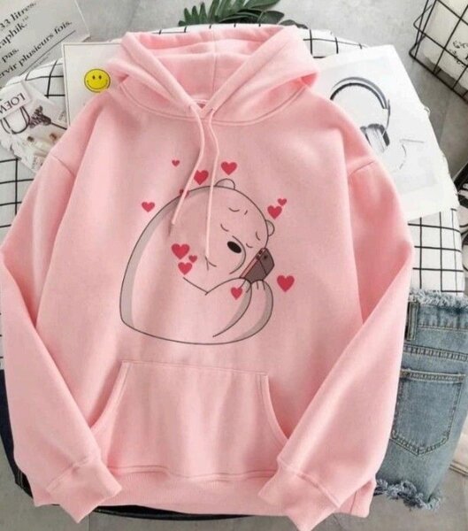 Sweatshirt mignon à capuche graphisme