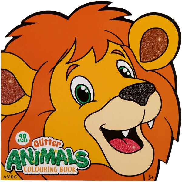 Livre de coloriage animaux pailleté