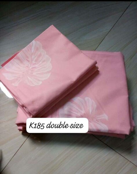 A set of beautiful and soft bed linen pink