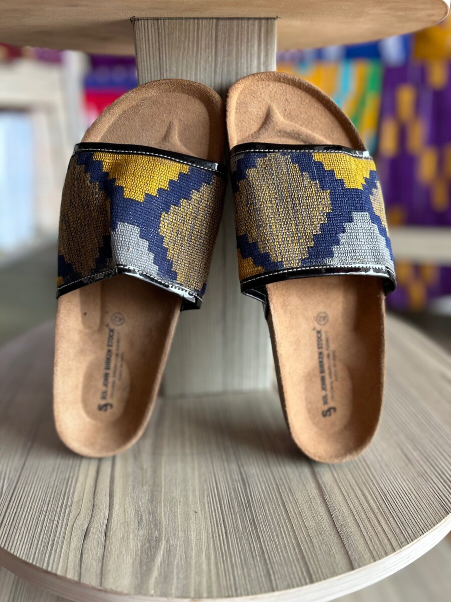 Kente Made Slippers