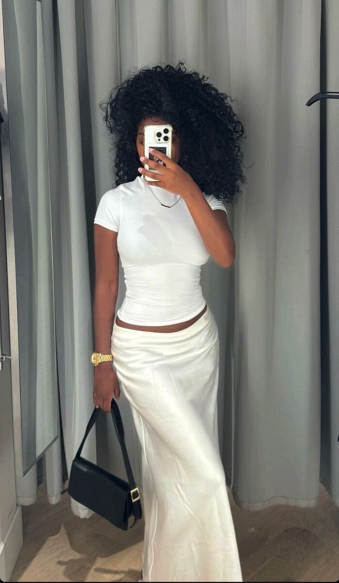 Jupe Longue Satinée Élégante