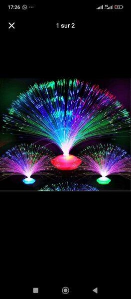 Lampe Fibre Optique Multicolore