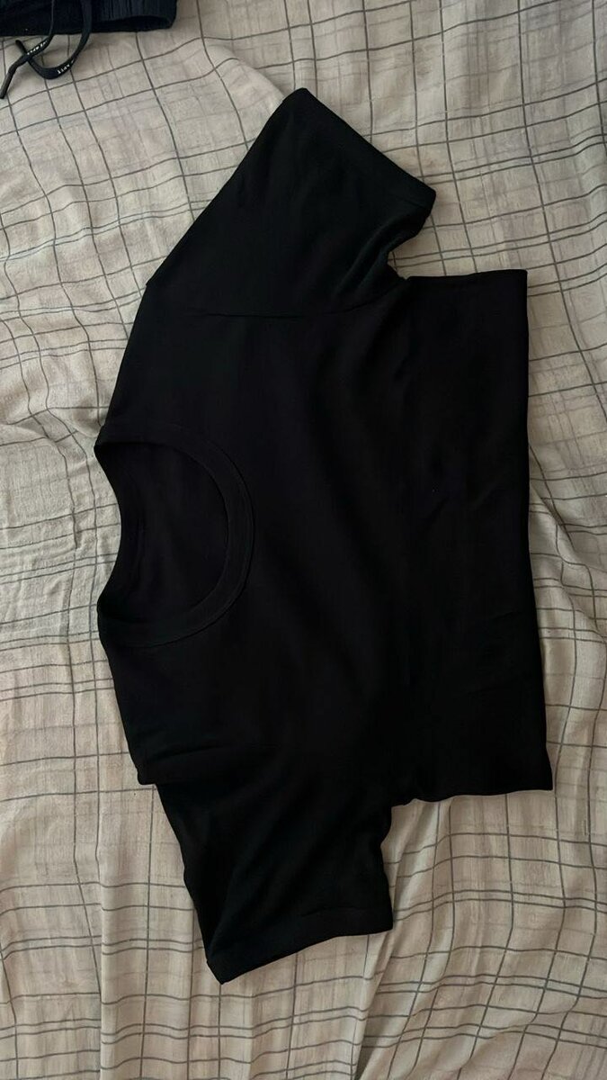 T-shirt en coton noir