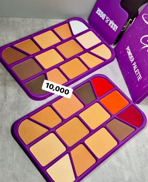 Palette de maquillage colorée
