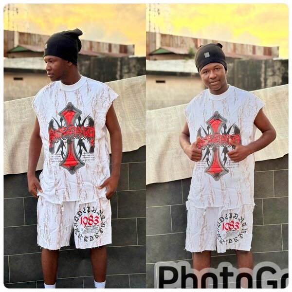 Ensemble décontracté à imprimé croix