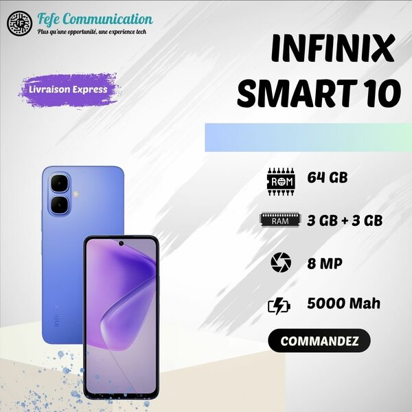 Infinix Smart 10 - 64GB - 6GB