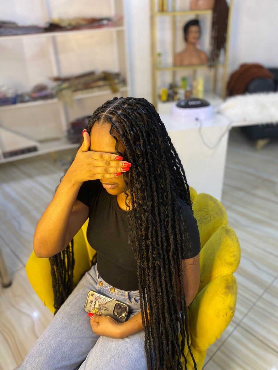 Tresses longues en mèches torsadées