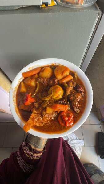 Délicieux plat mijoté à la viande