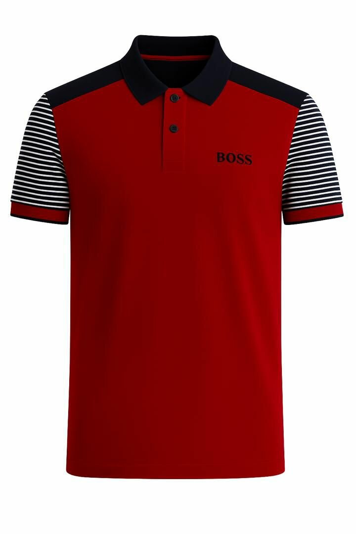 Polo tendance rayé homme
