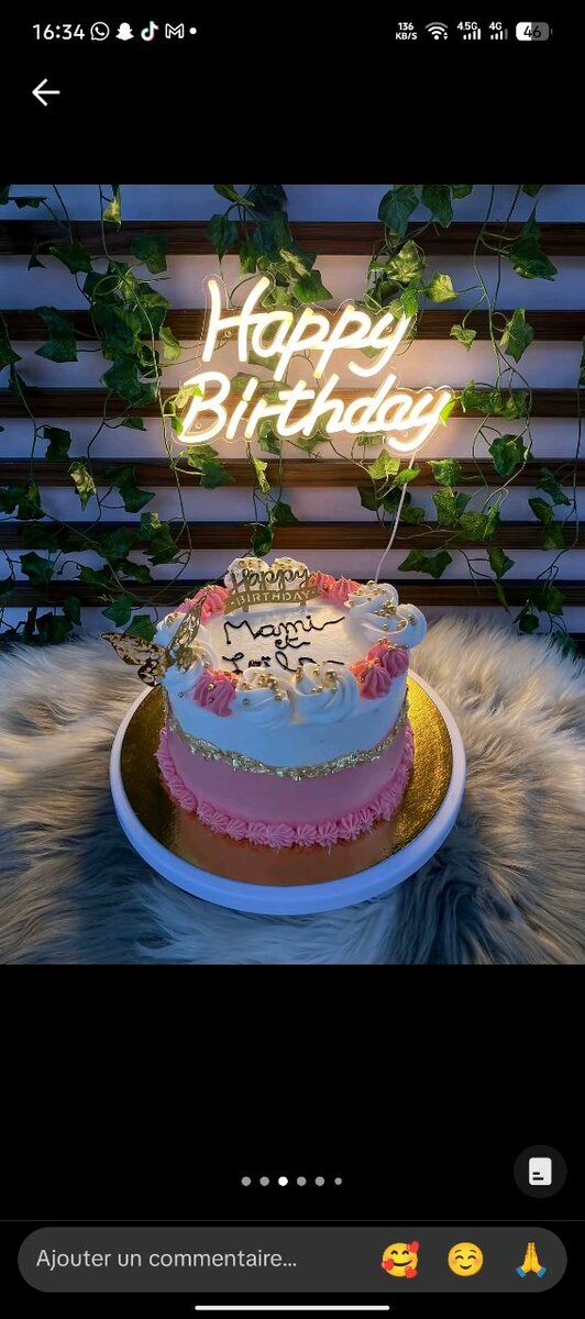 Gâteau d'anniversaire personnalisé