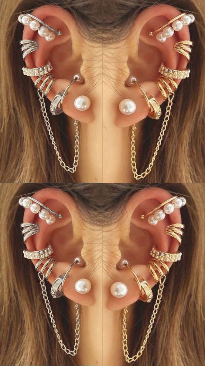 7 Boucle sans trou OR&ARGENTÉ