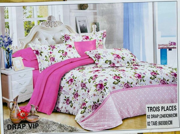 Ensemble literie floral luxe