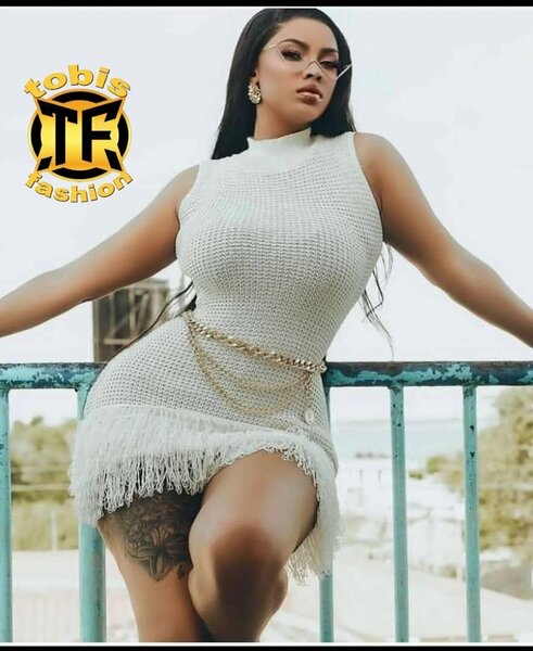 Robe Tricotée Élégante Femme