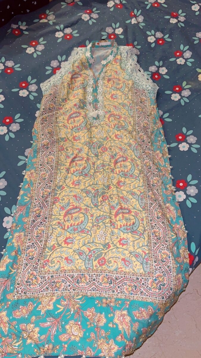 khaadi two piece stitch dress