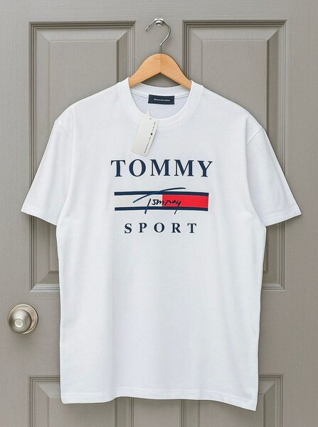 T-shirt blanc Tommy Sport