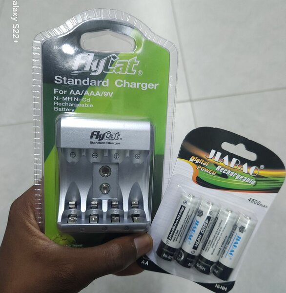 Chargeur+4 piles rechargeables