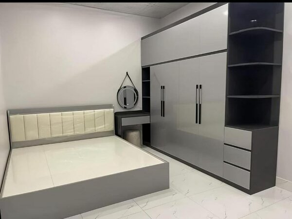 Lit moderne avec rangement intégré