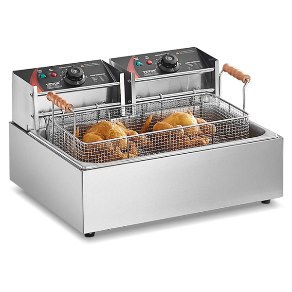 Friteuse double Deep Fryer inox