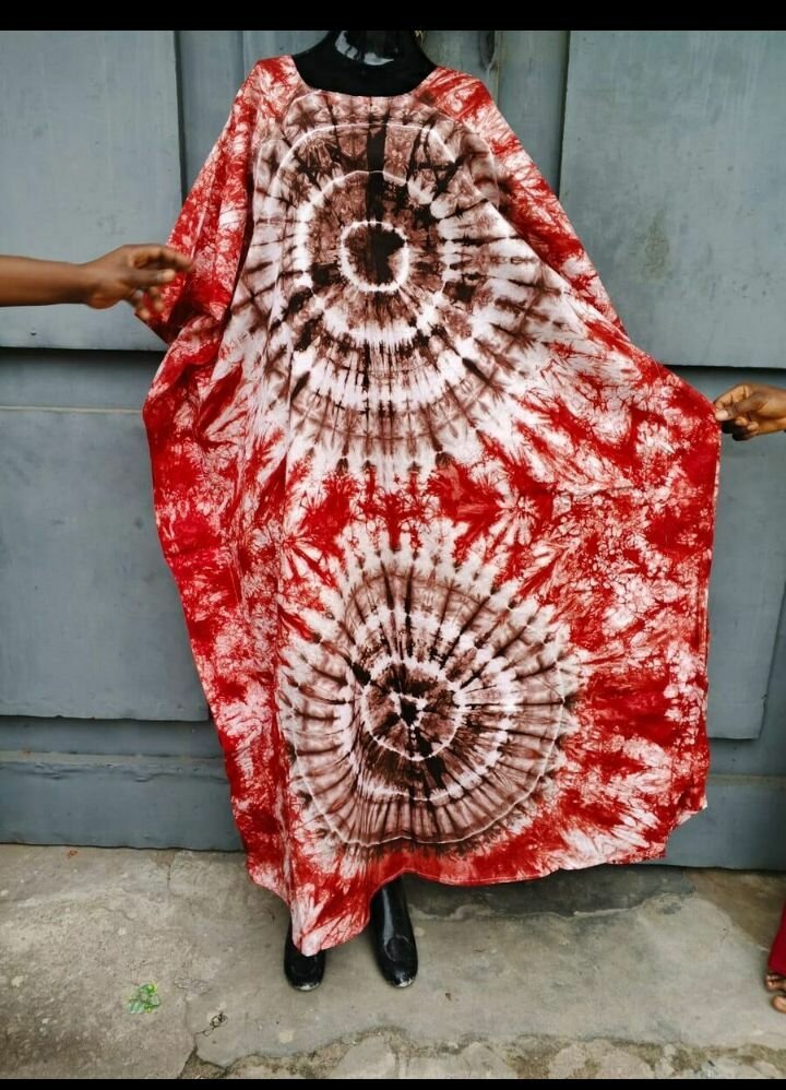 Robe africaine tie-dye