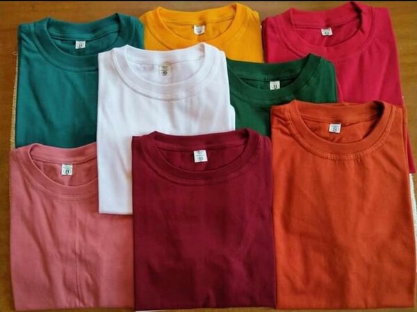 T-shirts colorés en coton