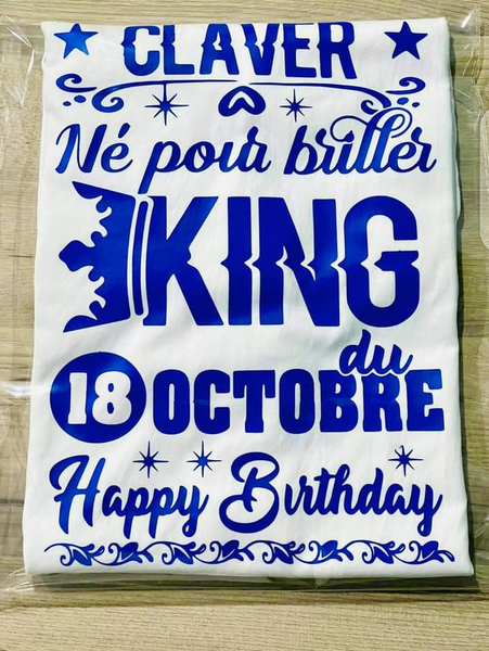 T-shirts personnalisés anniversaire