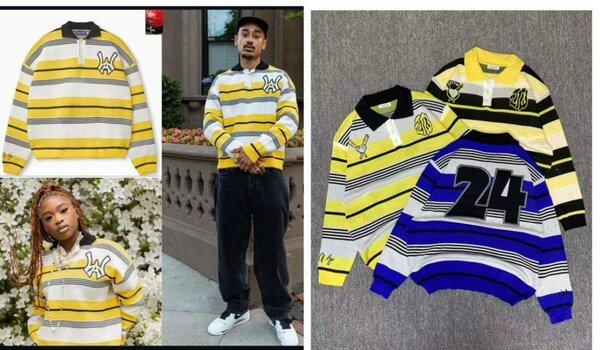 Pull rayé à manches longues