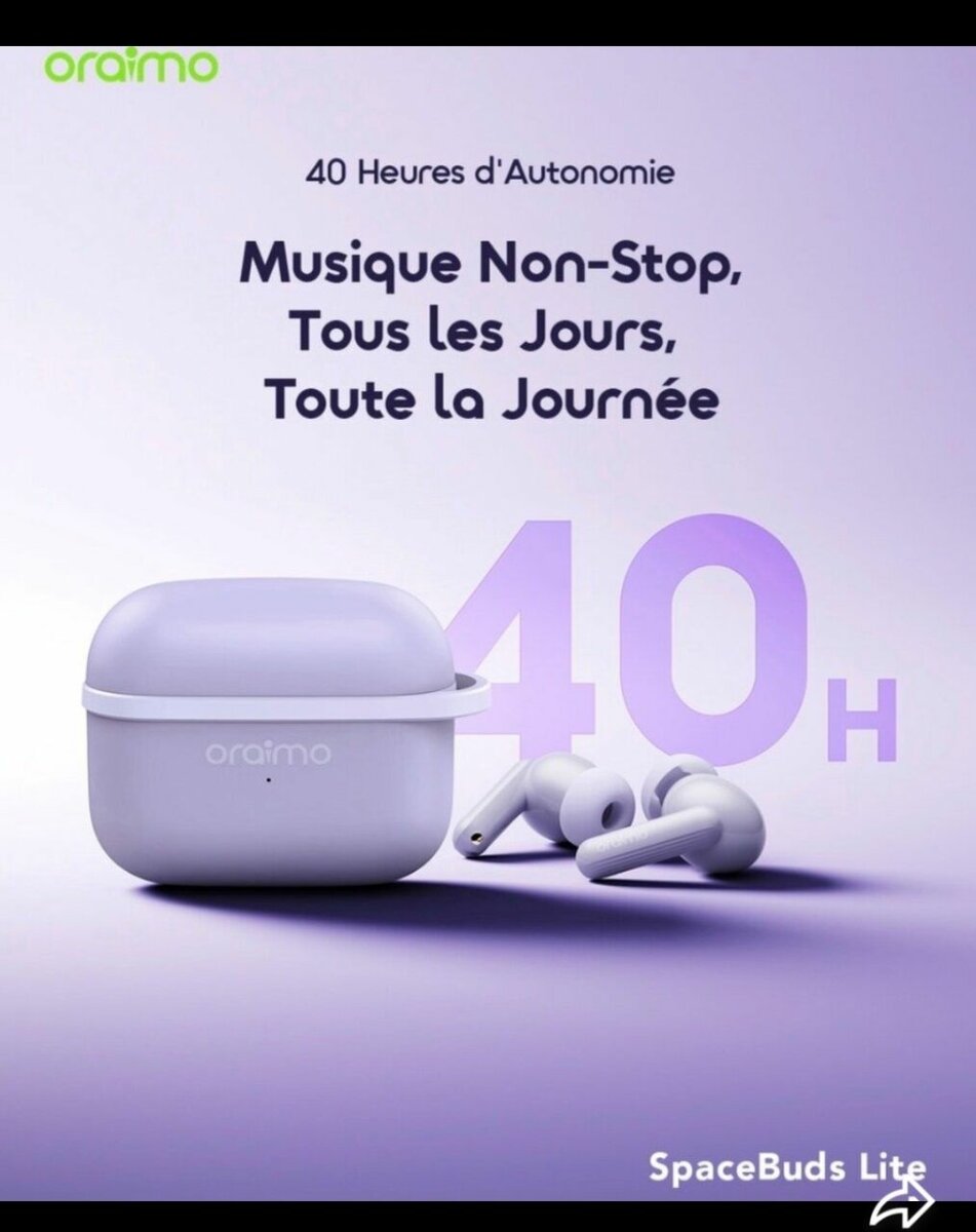 Écouteurs Oraimo SpaceBuds Lite