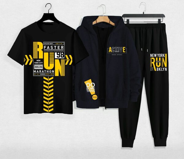 Zipper+T-shirt+trouser.dc free .size.s m. L12 colours availa