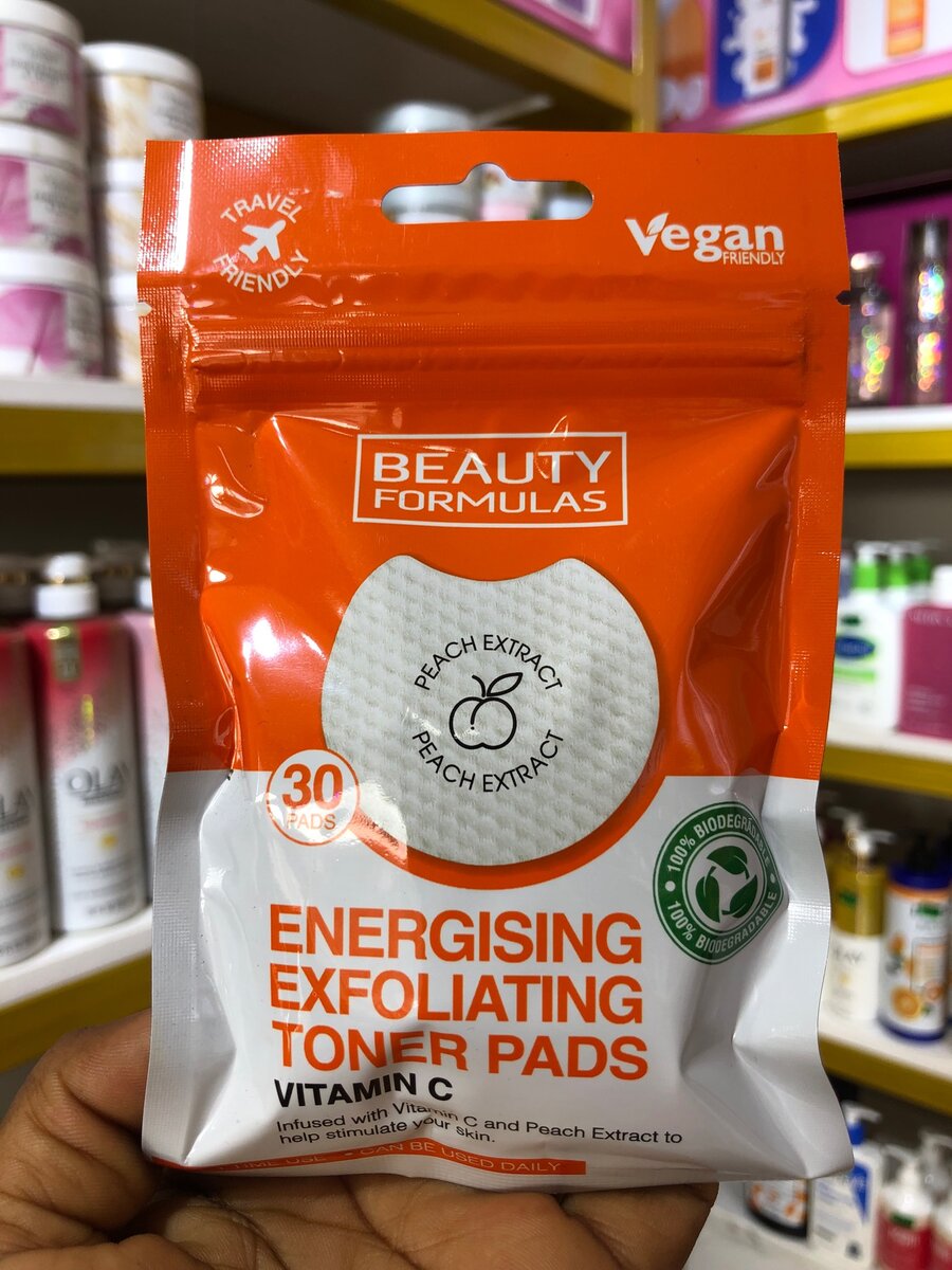 Beauty Formulas Exfoliating  Toner Pads