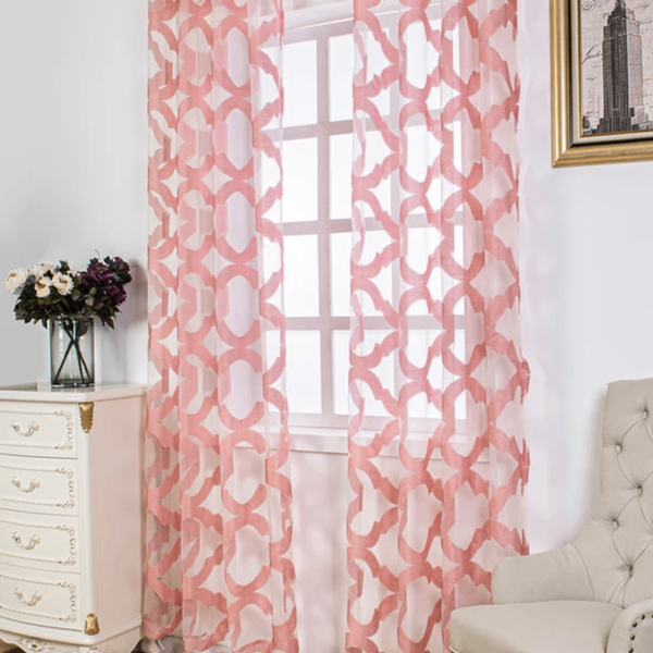 Rideaux Voilages Roses Légers