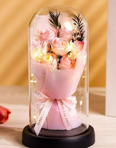 Розы под стеклянным куполом, 🌹роза которая не завянет и будет очень долго радовать глаза😍