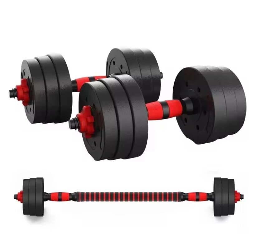 Haltères réglables 2-en-1