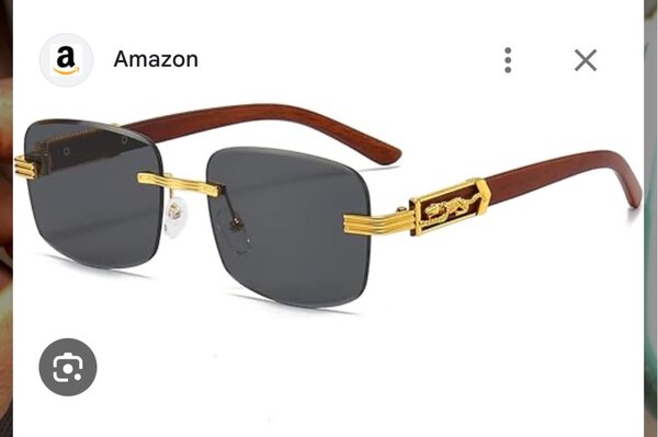 Sunglasses homme luxe marron et or