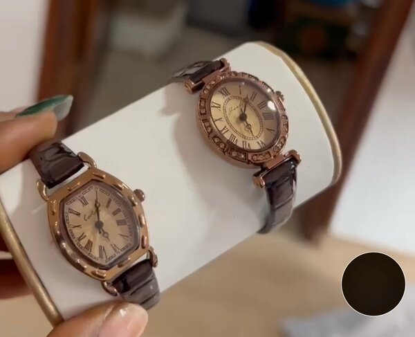 Montres élégantes bracelet cuir