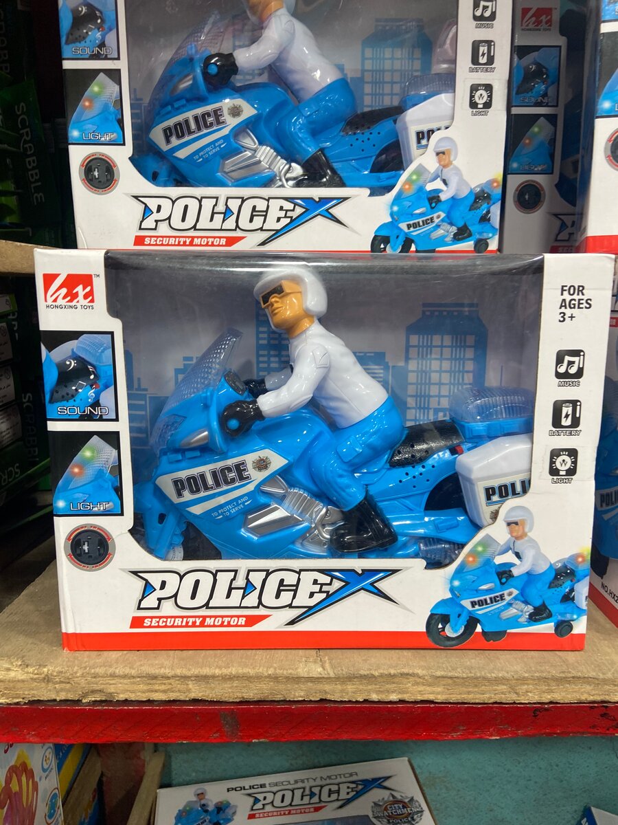 Moto de Police Jouet Interactif