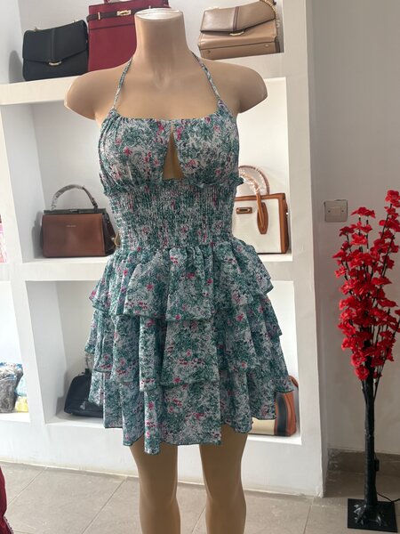 Robe d'été florale évasée