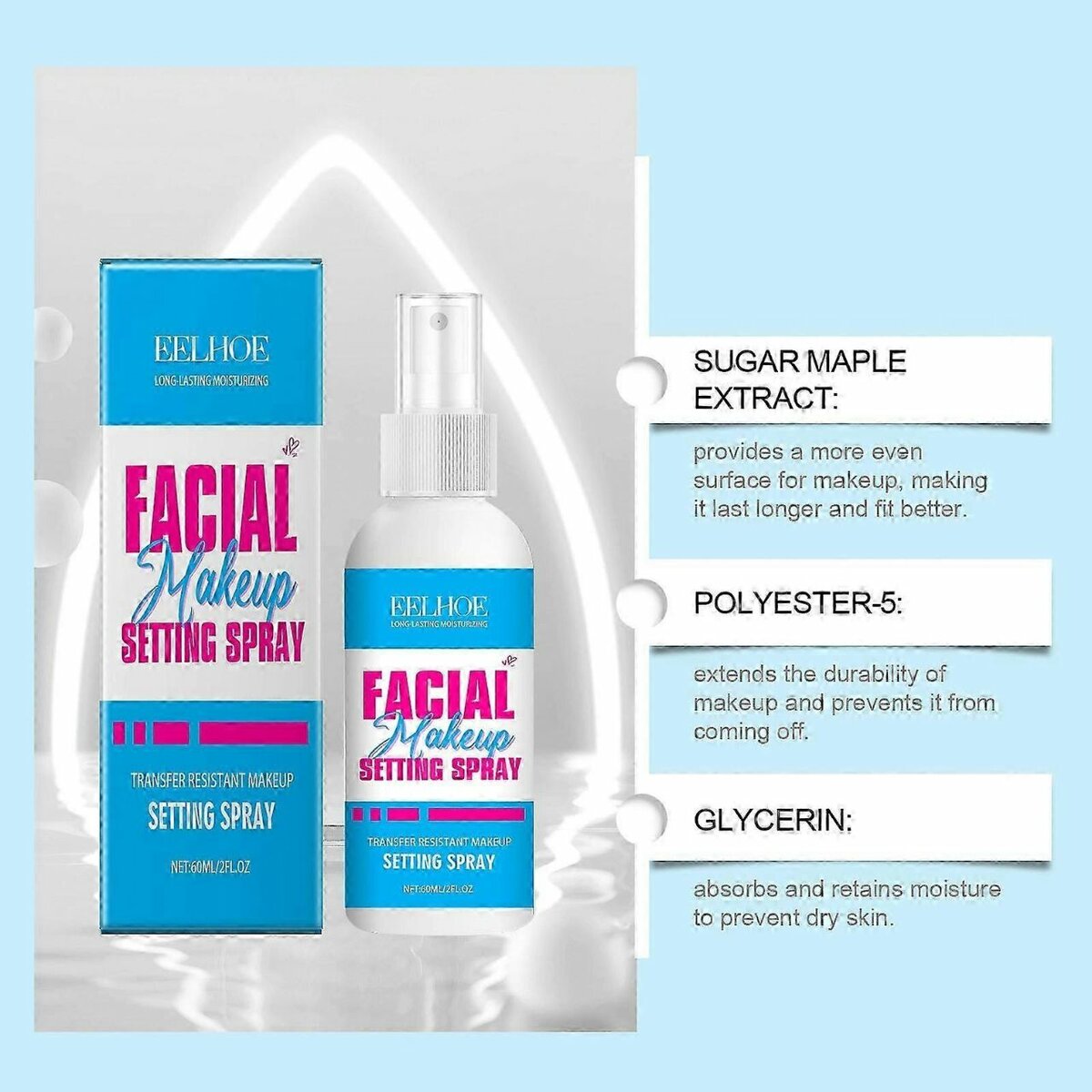 Spray fixateur de maquillage 24H