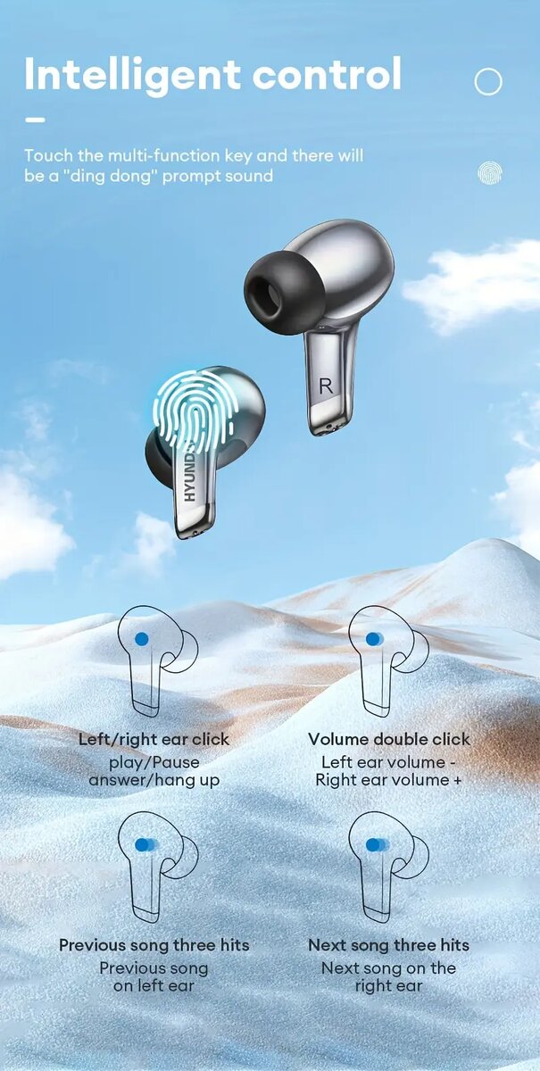 Écouteurs sans fil Hyundai LP5