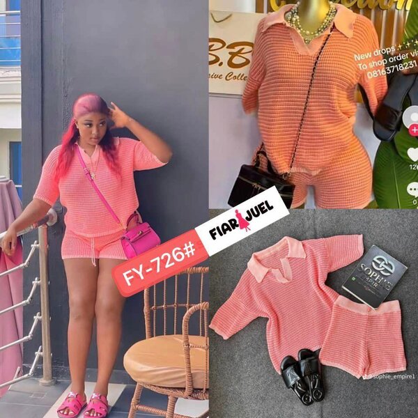 Ensemble léger rose femme