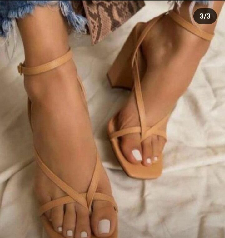Ladies block heels sandals