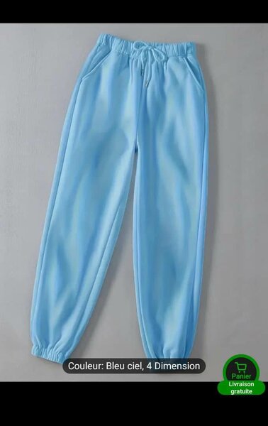 Jogging bleu ciel confortable