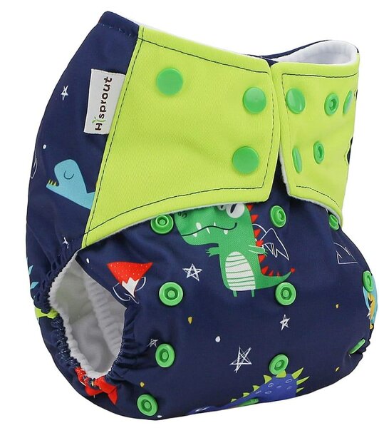 Couches lavables motif dinosaures