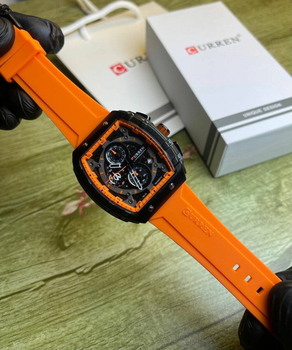 Montre Chronographe CURREN Orange