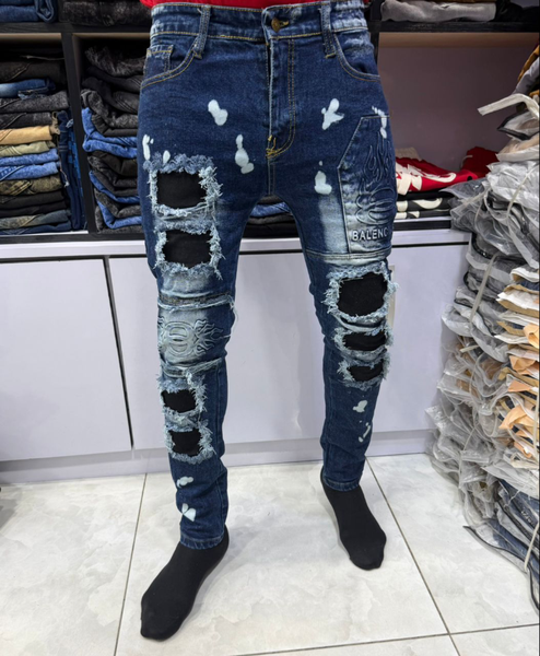 Jean déchiré tendance homme