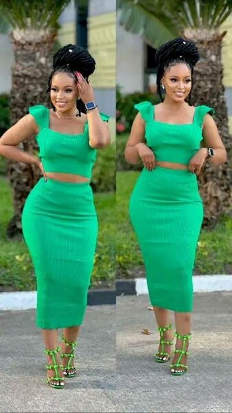 Women's 2-piece set, top and skirt