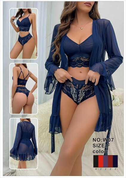 Ensemble lingerie sexy 3 pièces