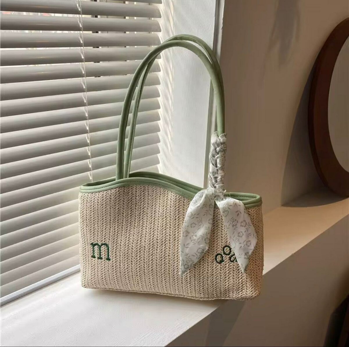 Sac à main paille élégant