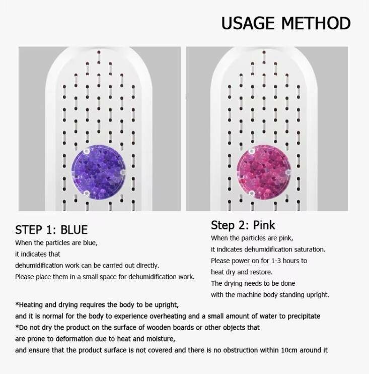 Déshumidificateur d'air rechargeable